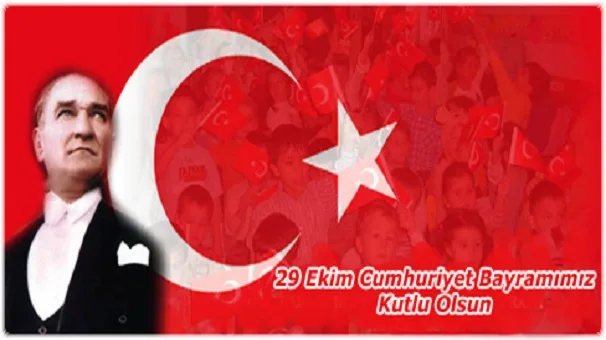 Cumhuriyet Bayramı kutlama mesajı görseli