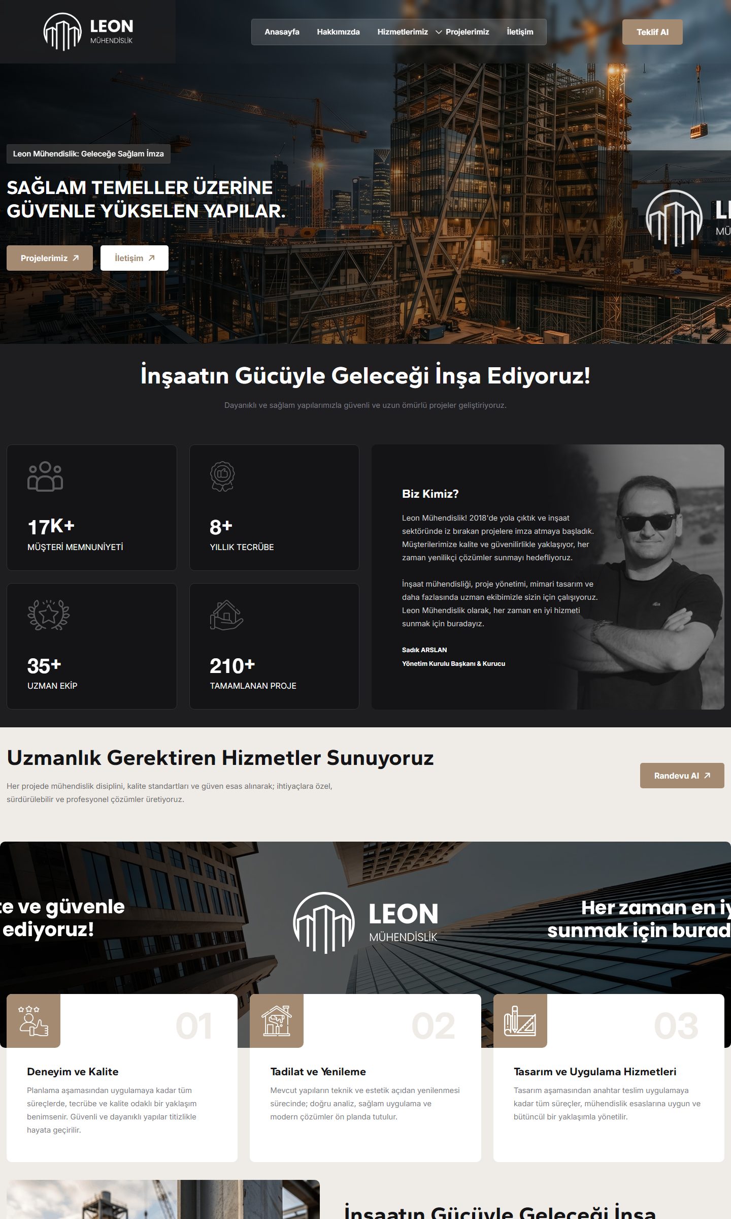 Leon Mühendislik masaüstü ekran görüntüsü