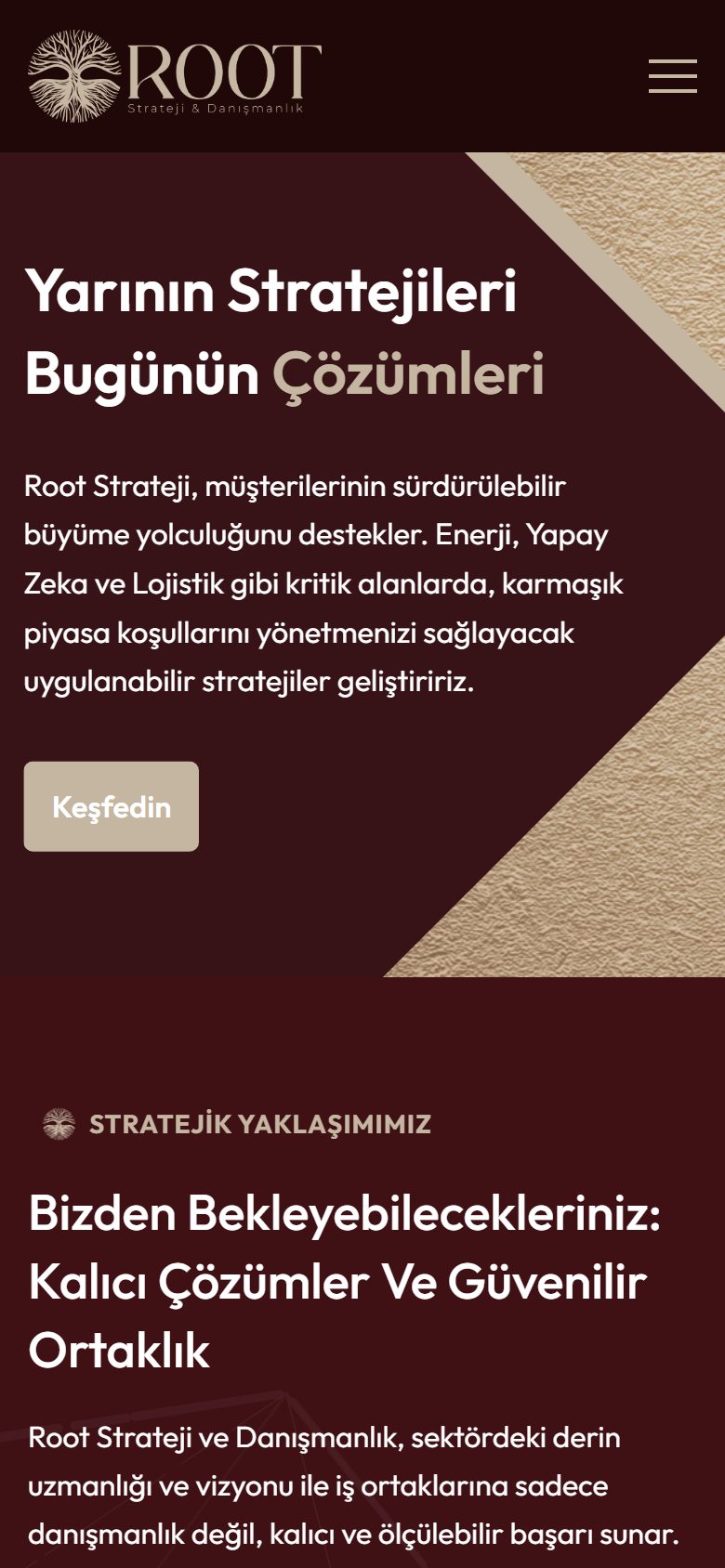 Root Danışmanlık mobil ekran görüntüsü